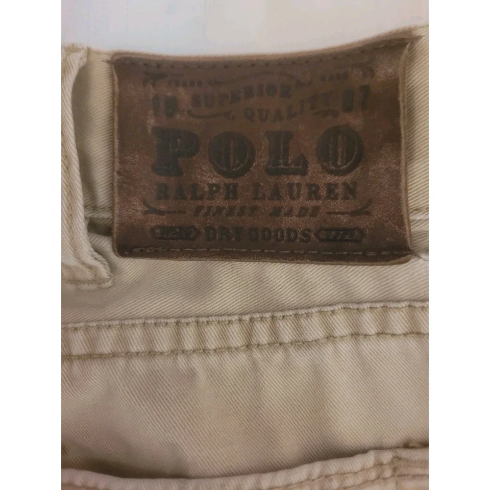 Polo Ralph Lauren Men's Size 36/30 Khaki Cotton Straight‎ Leg Pants